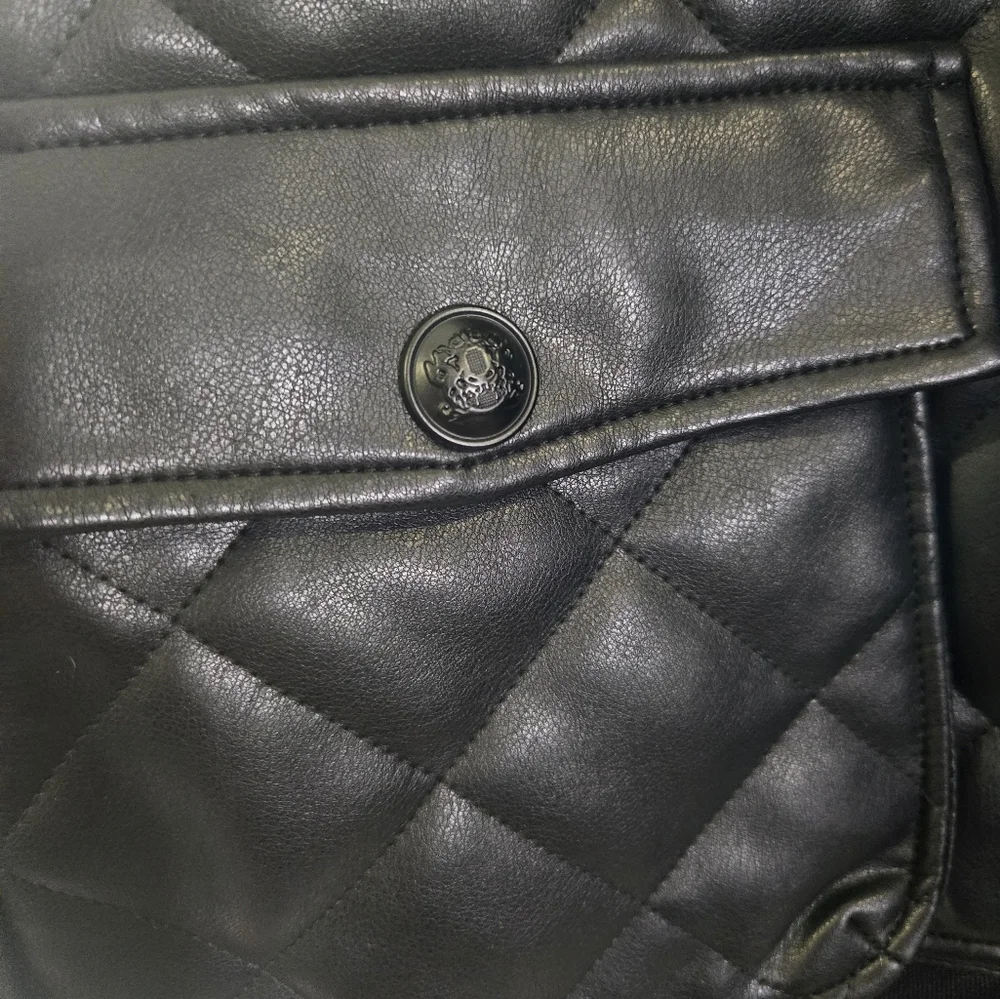 Nwt Bomber Leather Jacket Rebecca Minkoff XL - Picture 4 of 10